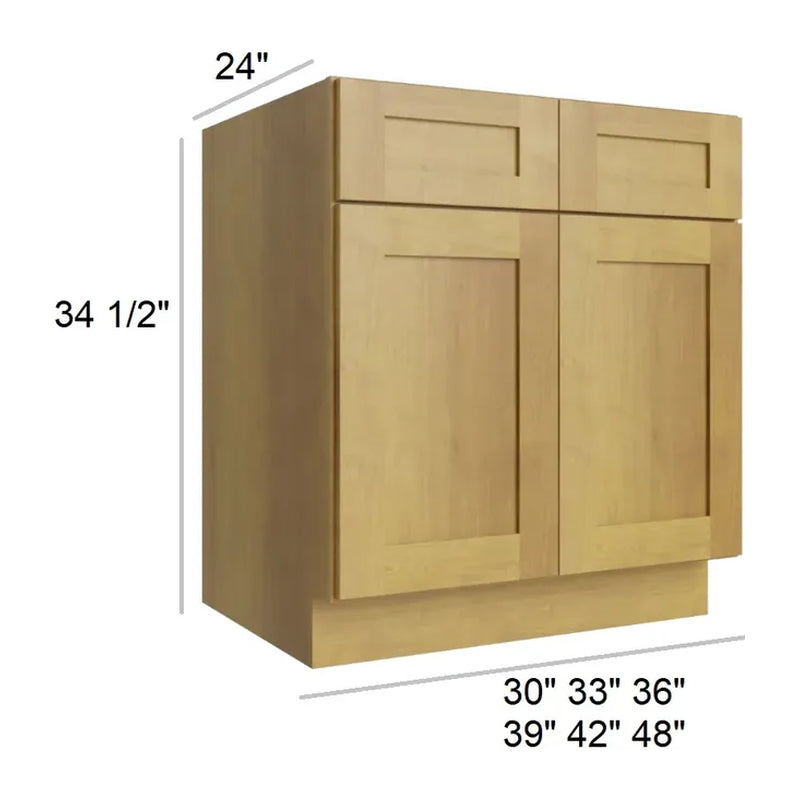 Carmel Shaker 30" Double Door Base Cabinet