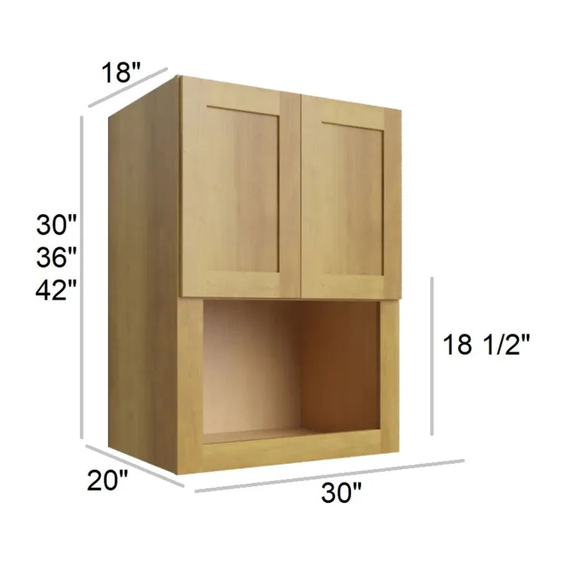 Carmel Shaker 30" x 42" Microwave Wall Cabinet