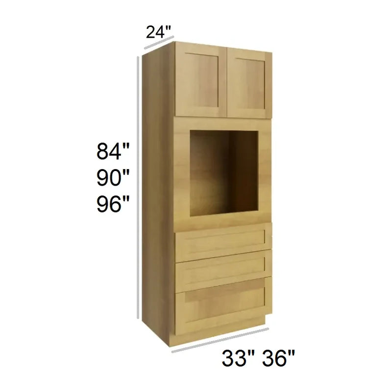 Carmel Shaker 33" x 96" Universal Oven Cabinets