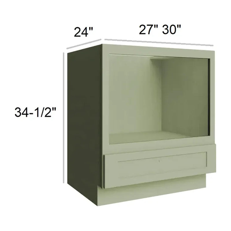 Fresh Sage 30" Base Microwave Cabinet