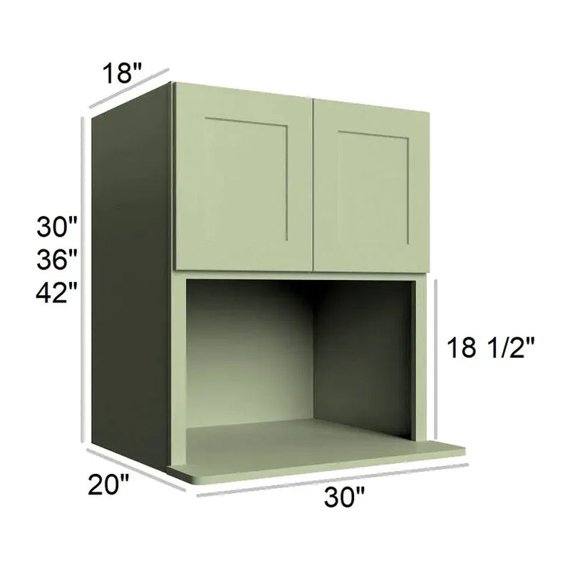 Fresh Sage 30" x 30" Microwave Wall Cabinet
