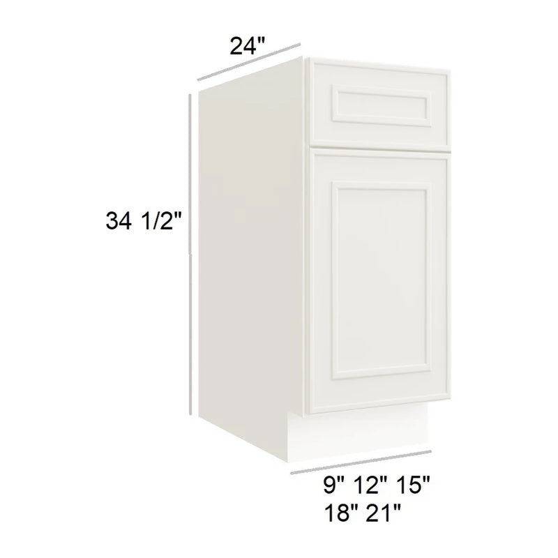 Greek Villa 15" Single Door Base Cabinet