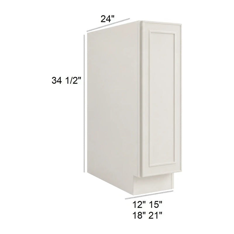 Greek Villa 12" Single Door Full Height Base Cabinet
