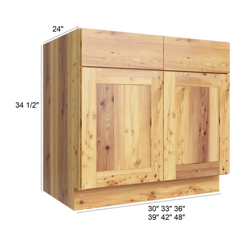 Hickory Shaker 30" Double Door Base Cabinet