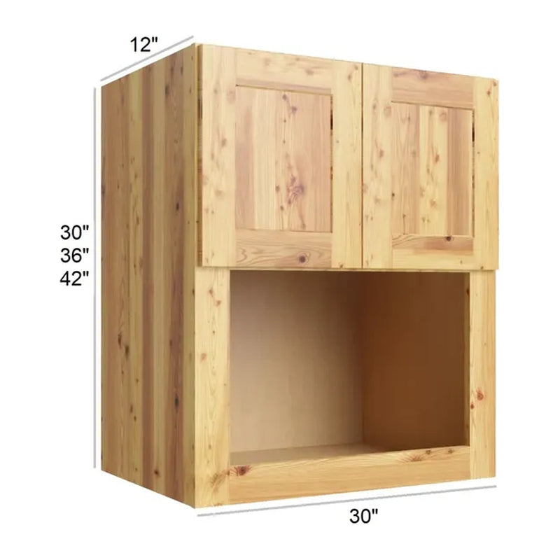 Hickory Shaker 30" x 42" Microwave Wall Cabinet