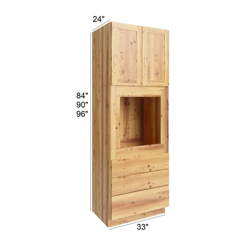 Hickory Shaker 33" x 90" Universal Oven Cabinets