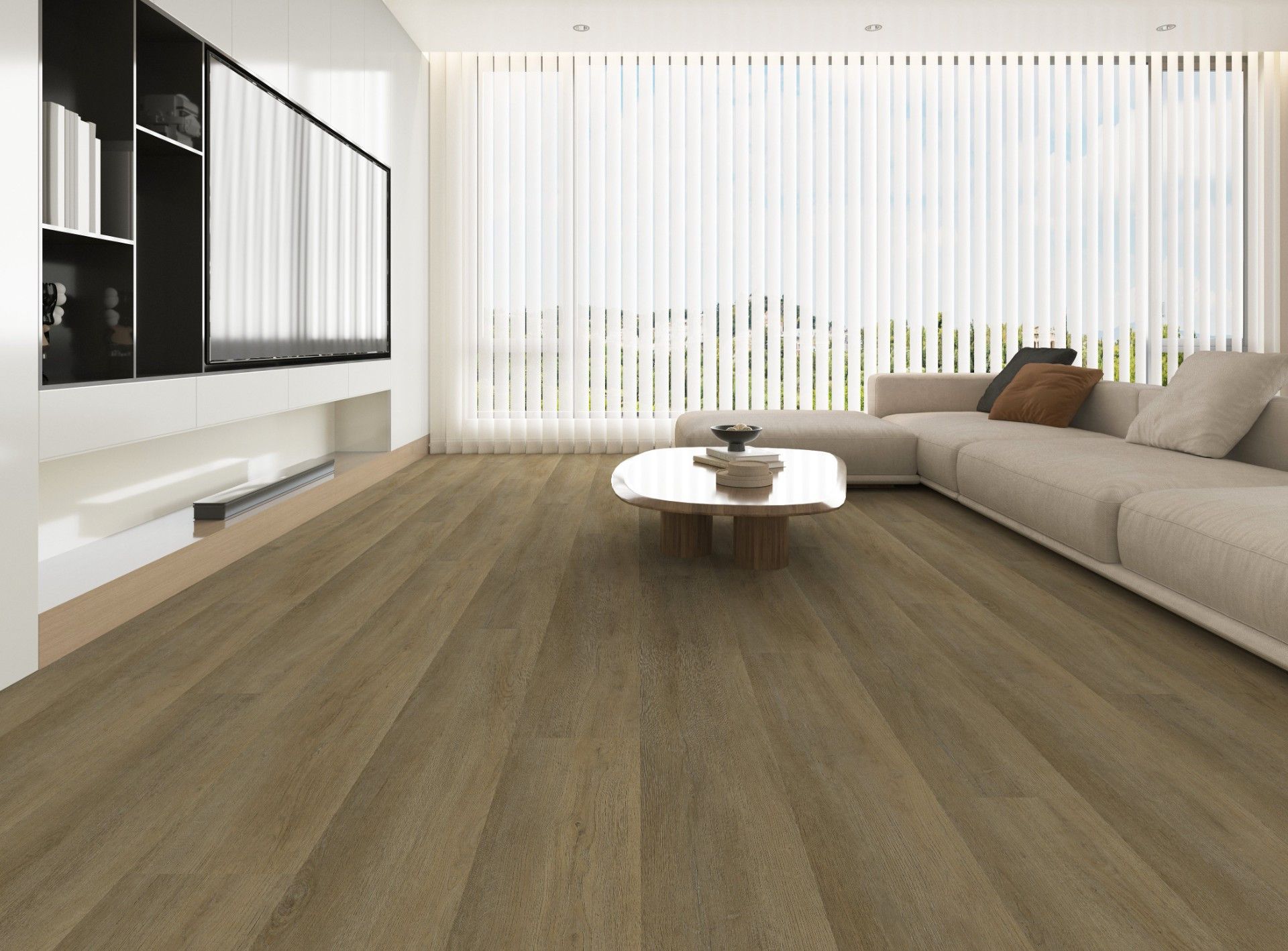 9"x60" Toasted Ash SPC Rigid Core Vinyl Plank Flooring