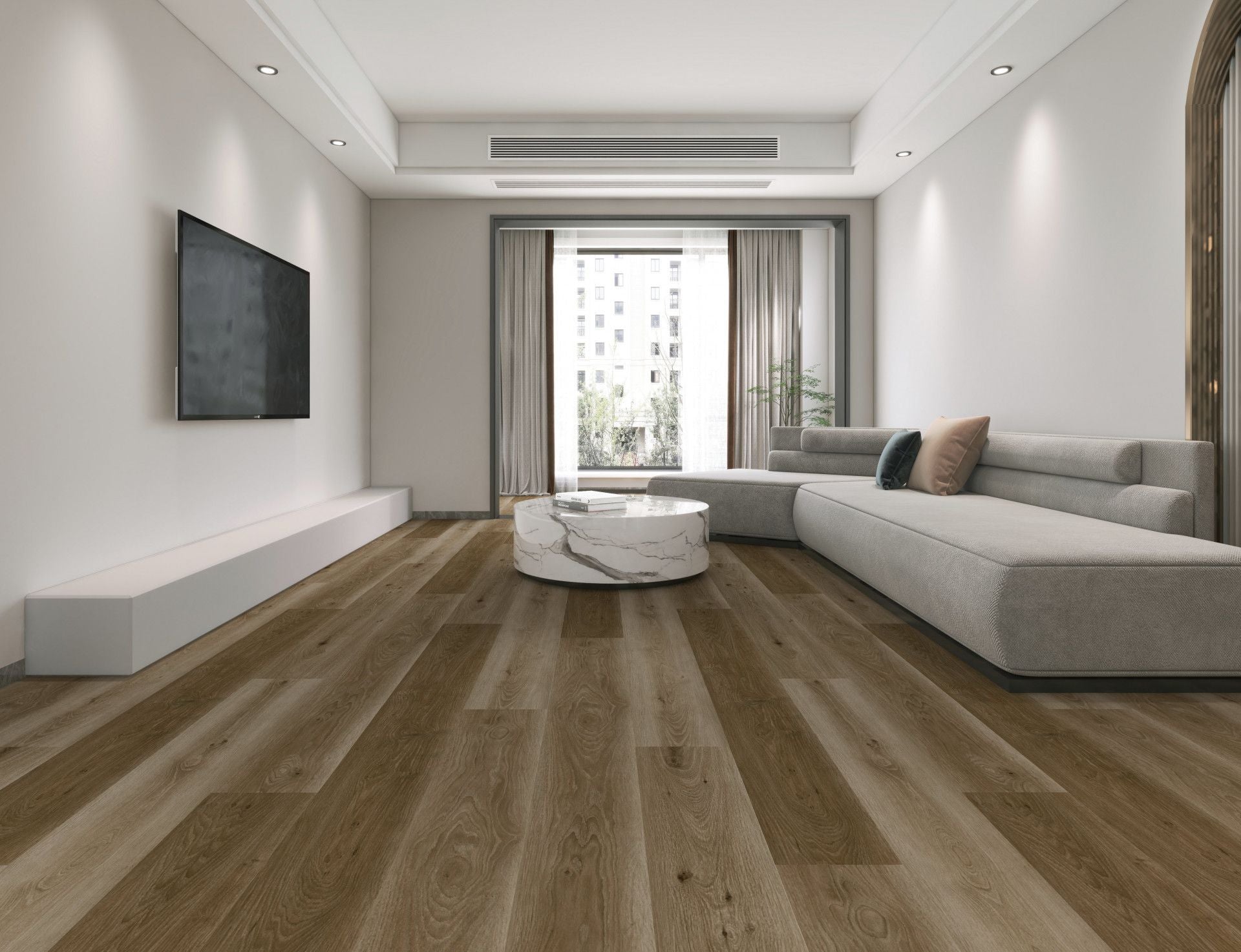 9"x60" Smoky Walnut SPC Rigid Core Vinyl Plank Flooring