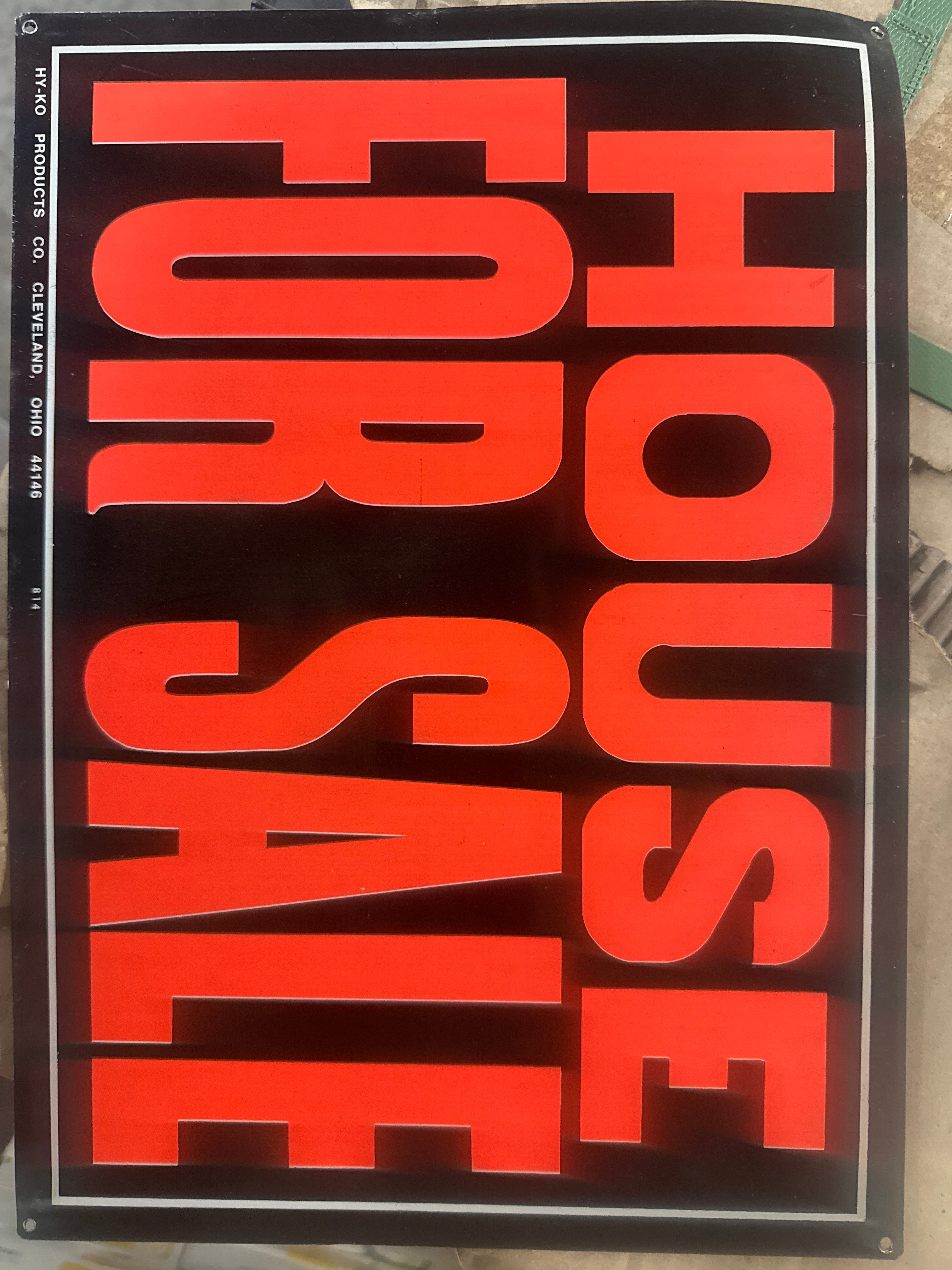Hy-Ko House For Sale Metal Sign