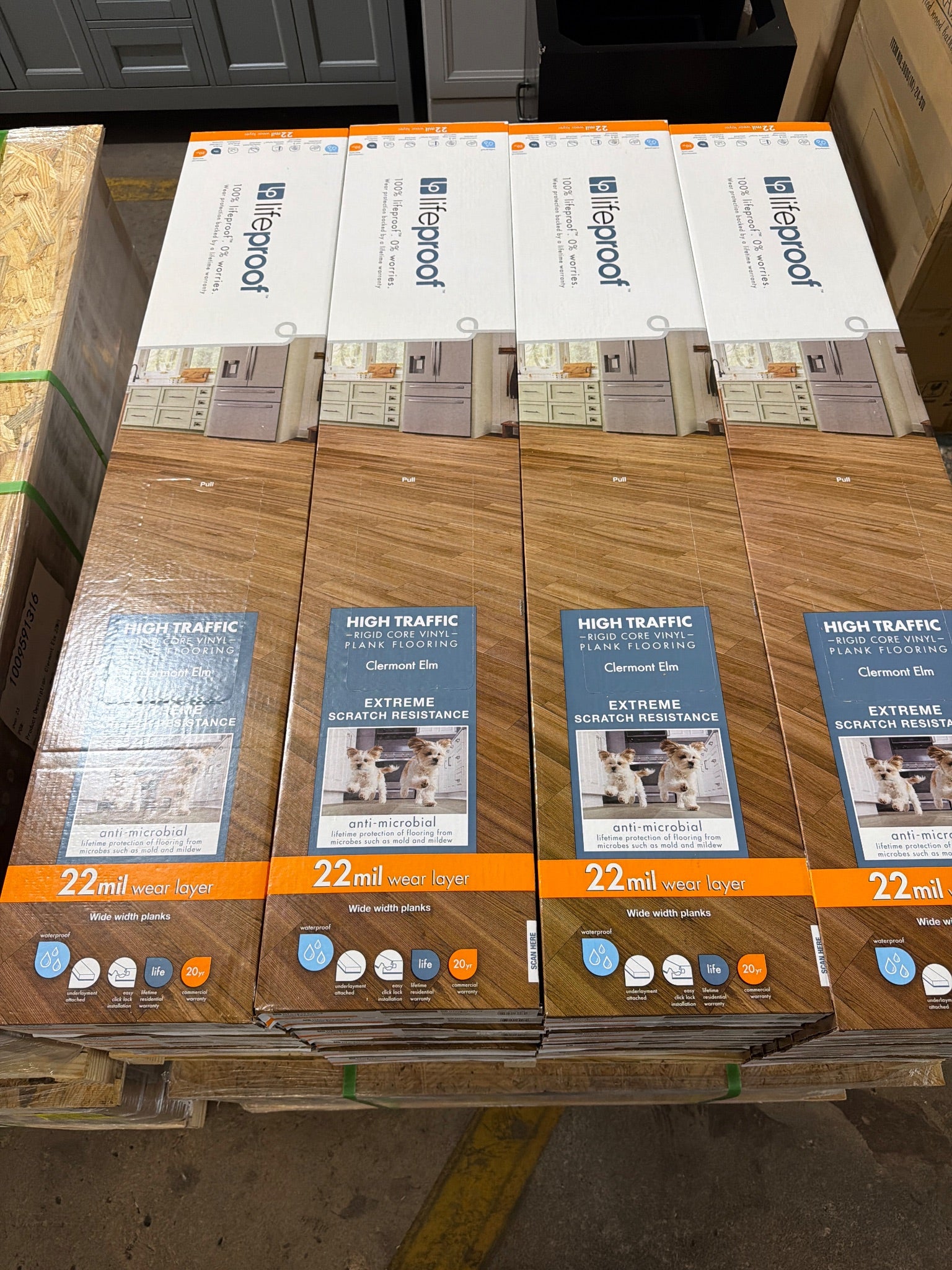 Lifeproof Clermont Elm 22 mil Click Lock Waterproof Luxury Vinyl Plank Flooring