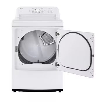 LG 7.3 Cu.Ft. Vented Electric Dryer in White with Sensor Dry Technology