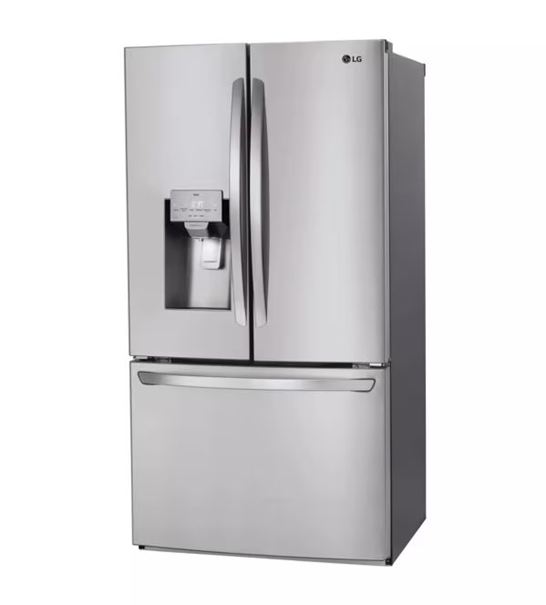 36 in. 28 cu. ft. 3-Door French Door Refrigerator w/ Ice and Water Dispenser and Craft Ice in PrintProof Stainless Steel