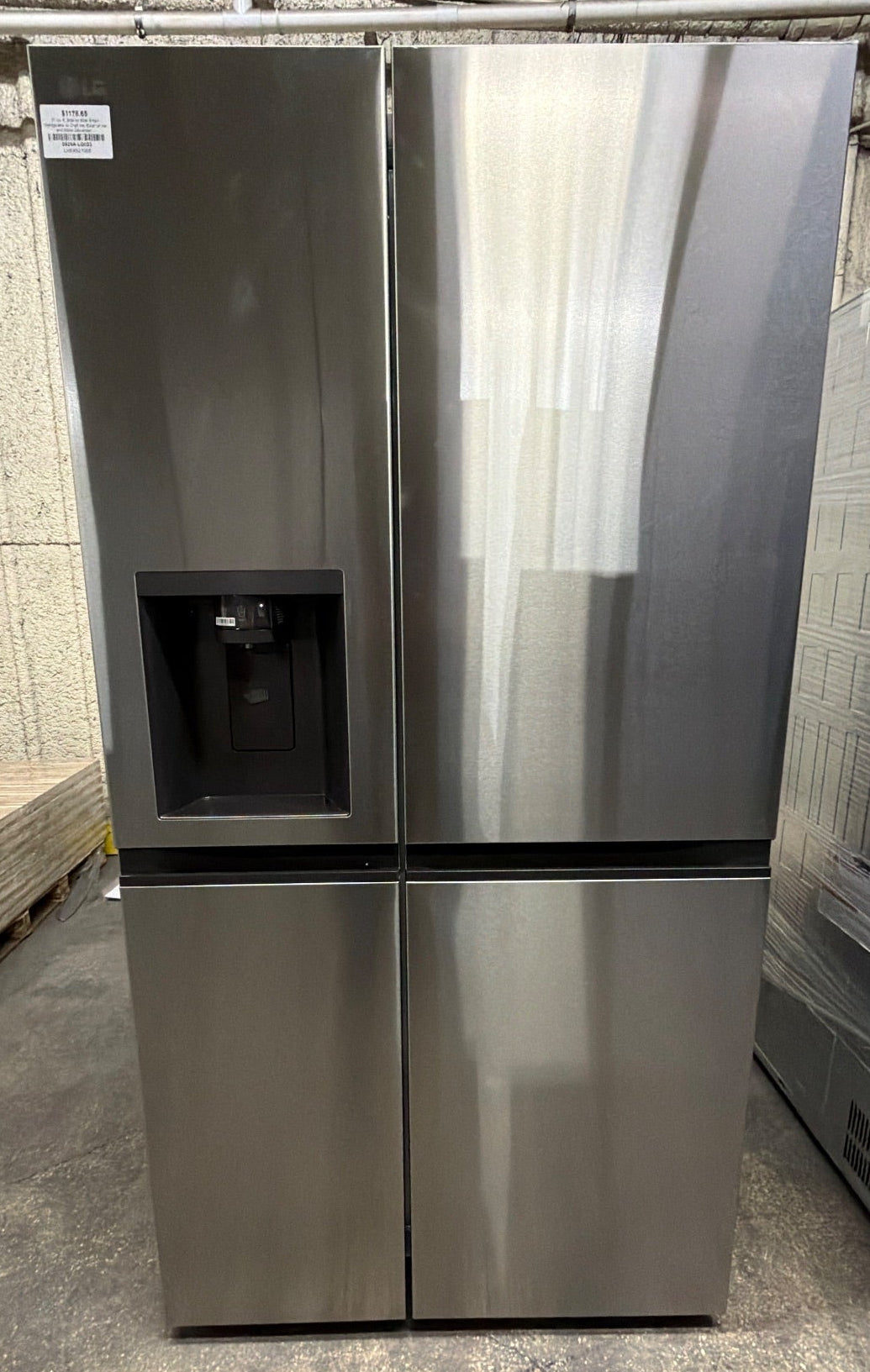 27 cu. ft. Side by Side Smart Refrigerator w/ Craft Ice, External Ice and Water Dispenser in PrintProof Stainless Steel