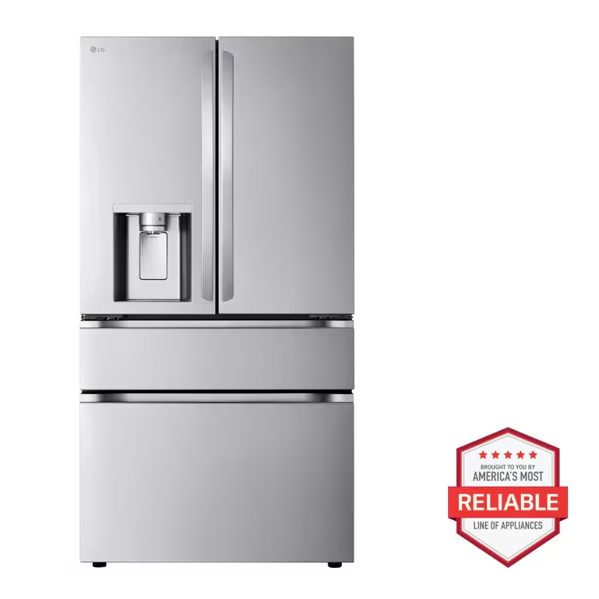36 in. 29 cu. ft. Standard Depth MAX 4-Door French Door Refrigerator in Stainless Steel w/ Craft Ice and Mini Craft Ice