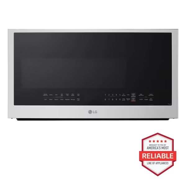 Smart 30 in. W 2 cu. ft. Over the Range Microwave with EasyClean 1,050-Watt in PrintProof Stainless Steel