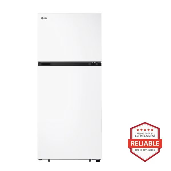 28 in. 18 cu. ft. Top Freezer Garage-Ready Refrigerator in White
