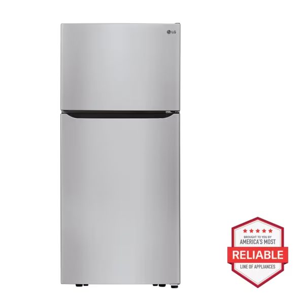 30 in. W 20 cu. ft. Top Freezer Refrigerator w/ Multi-Air Flow and Reversible Door in Stainless Steel,ENERGY STAR