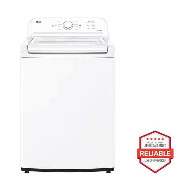 4.1 cu. ft. Top Load Washer in White with 4-way Agitator