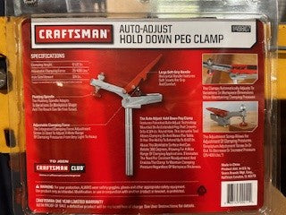CRAFTSMAN PEG CLAMP