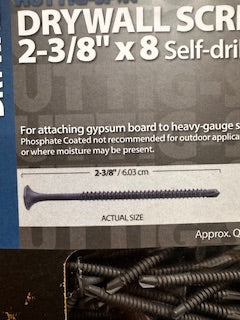 5LB 2-3/8 x 8 DRYWALL SCREW SELF DRILL