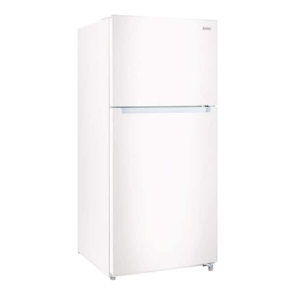 18 CU FT Top Freezer Refrigerator in White
