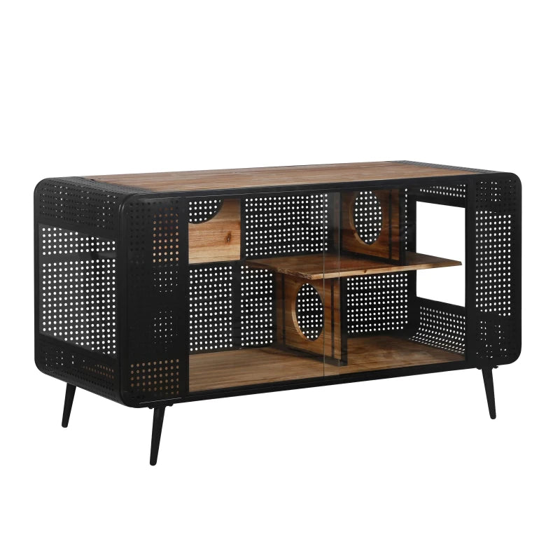 55.12 "Spacious Cat House with Tempered Glass, for Living Room, Hallway, Study